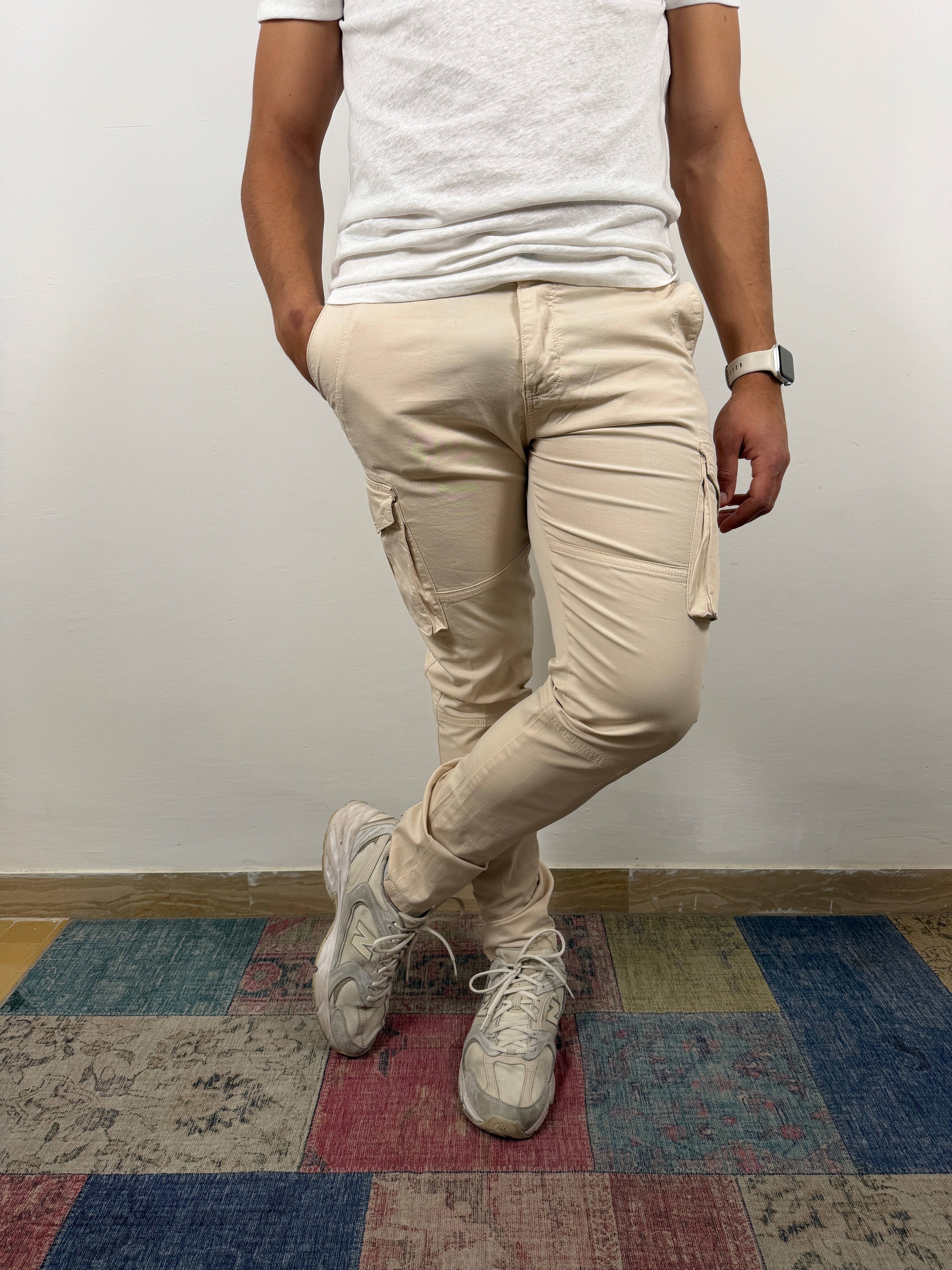 PANTALONE CARGO OVER D BEIGE
