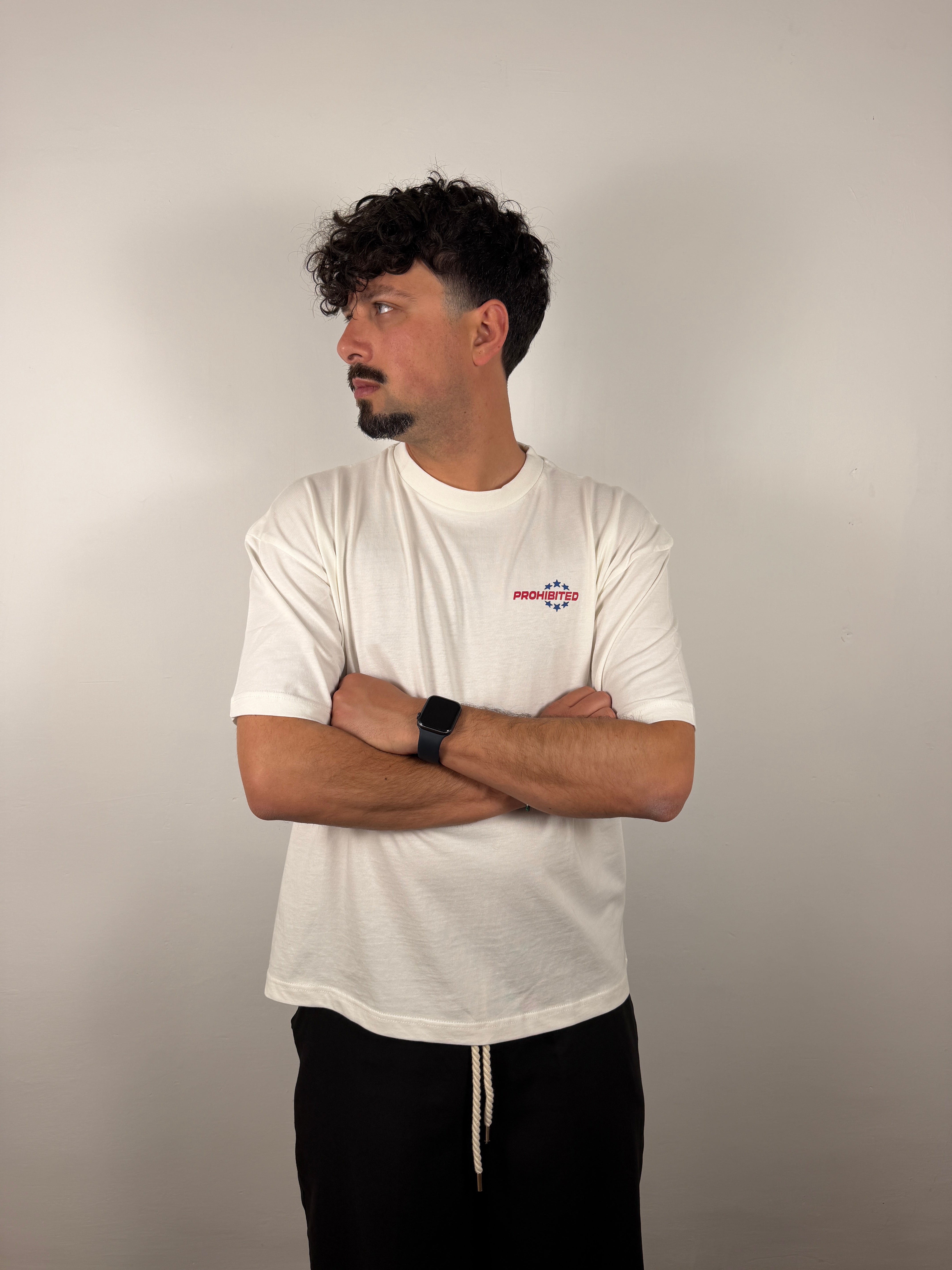 RUNNING CLUB TEE OFF WHITE PROHIBITED