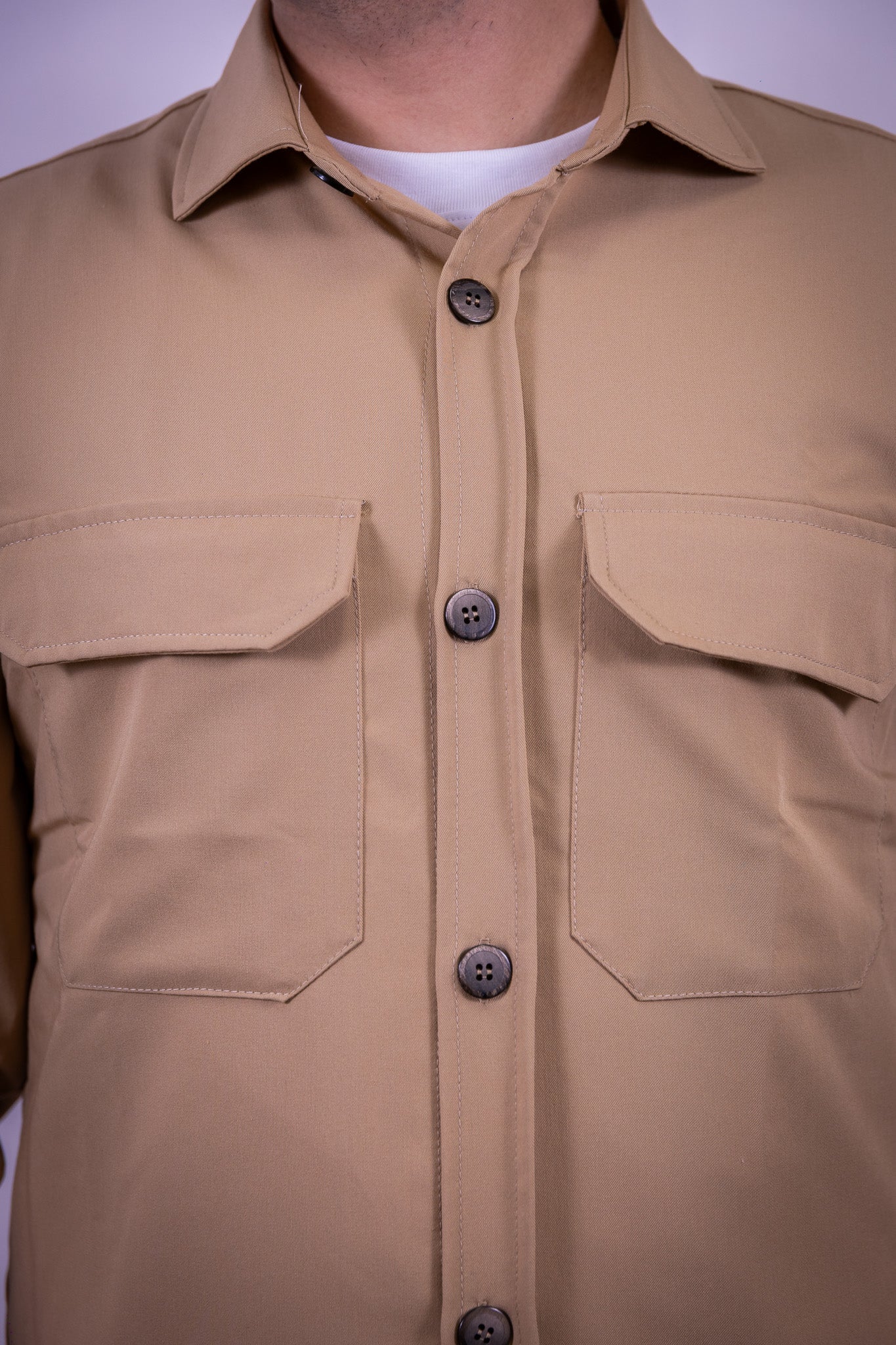 OVERSHIRT OVER-D CAMMELLO