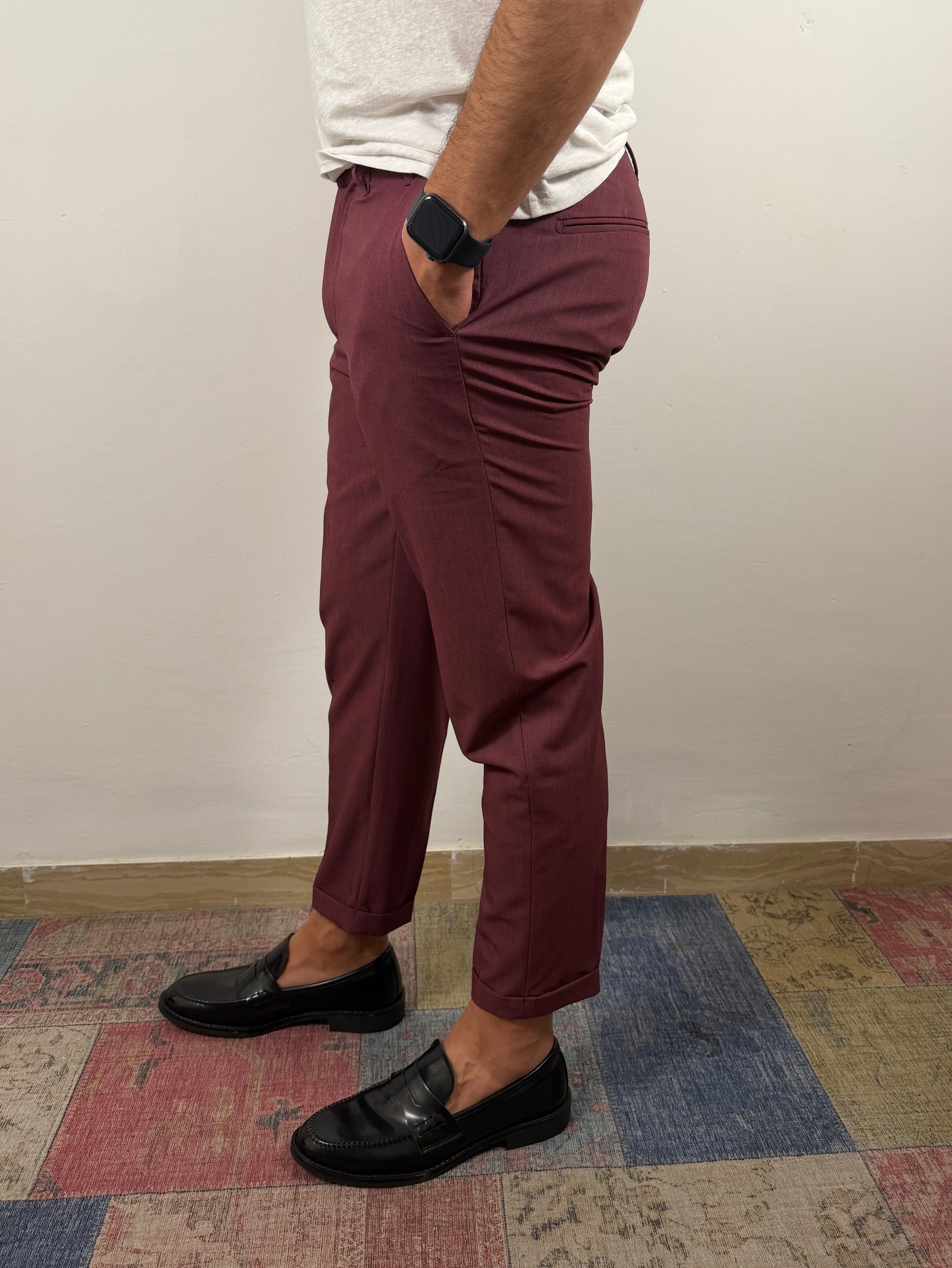 PANTALONE MARLON WHY NOT BRAND BORDEAUX