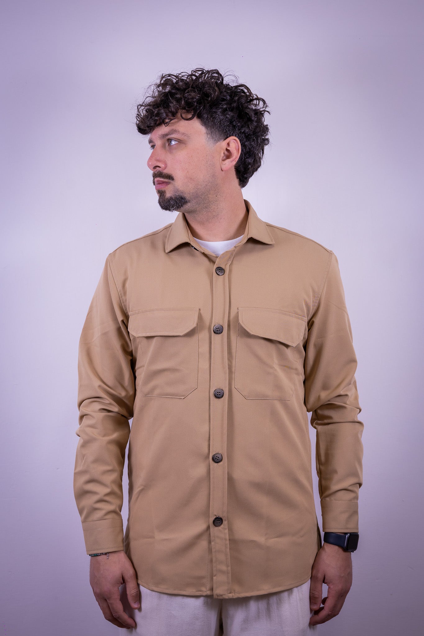 OVERSHIRT OVER-D CAMMELLO