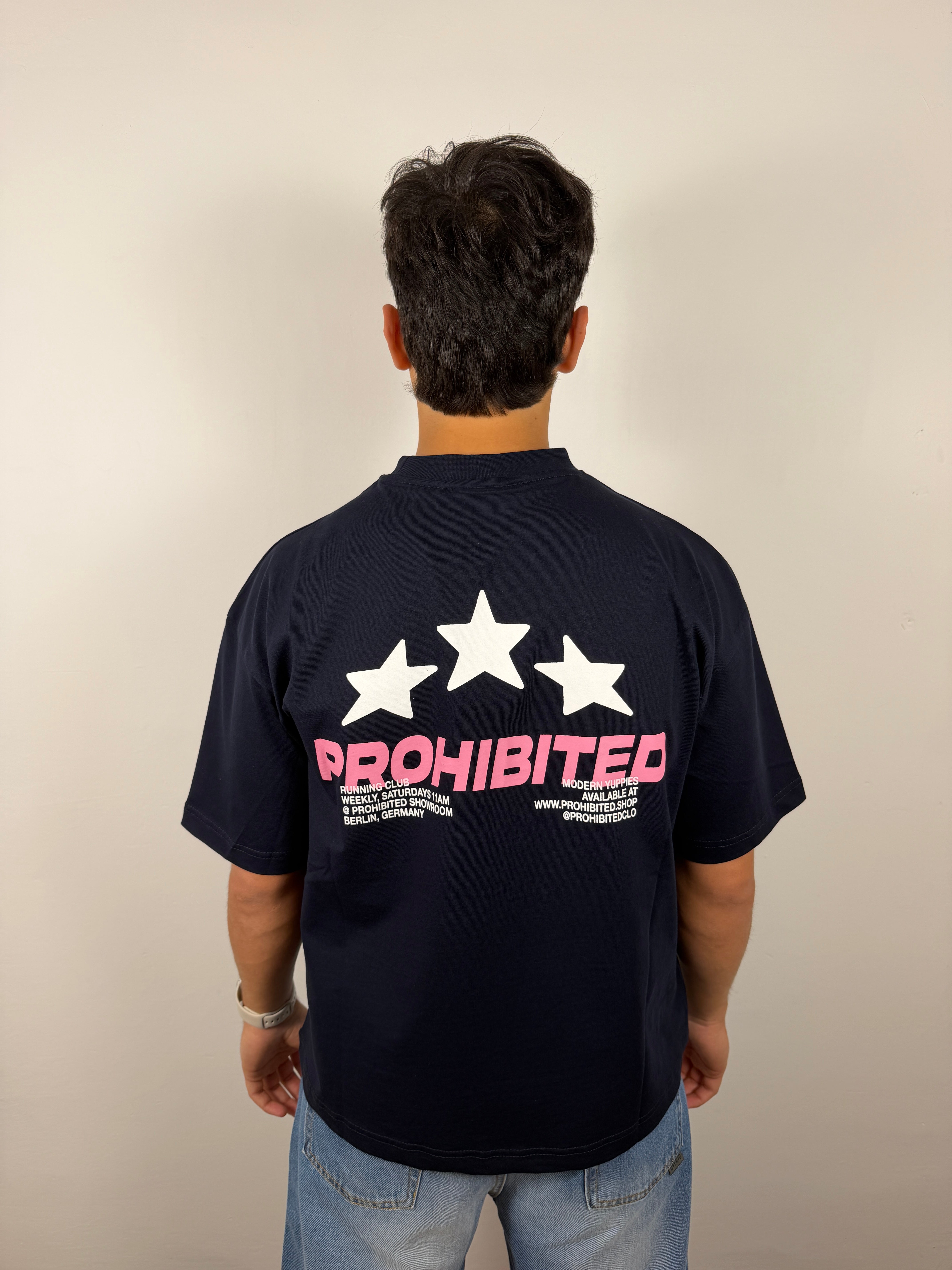 RUNNING CLUB TEE DEEP BLU PROHIBITED