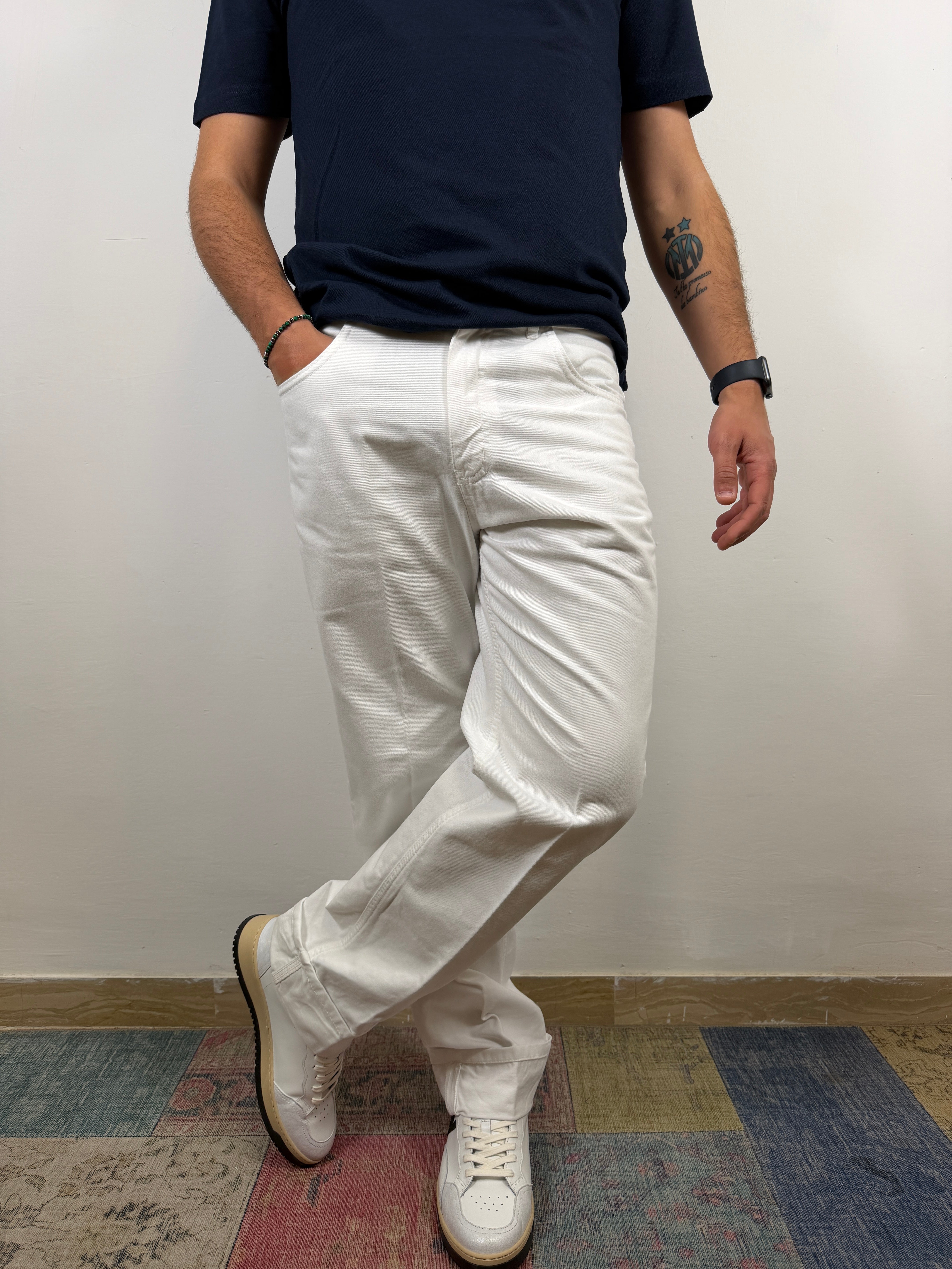 JEANS LOOSE OVER-D BIANCO