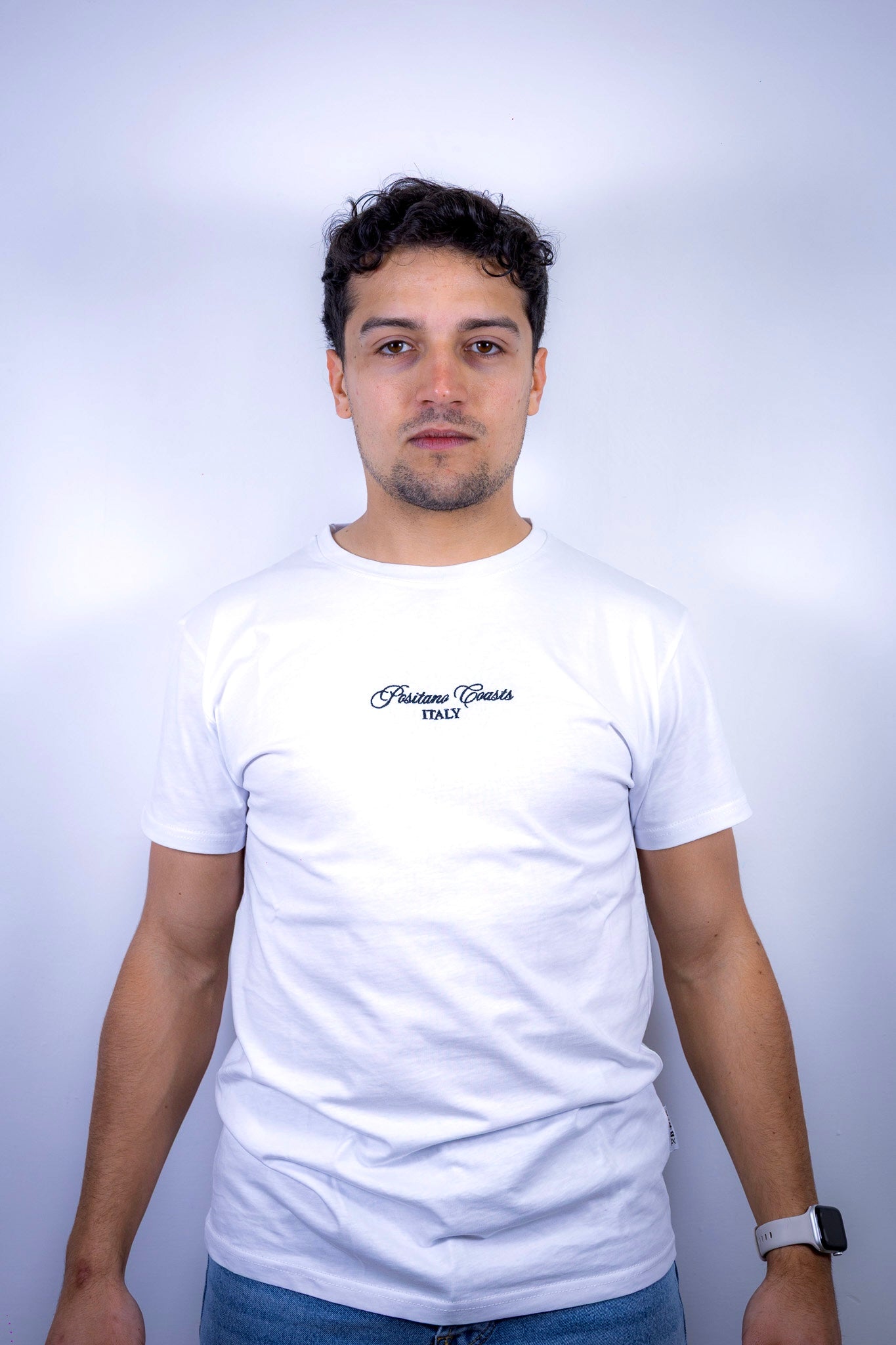 T-SHIRT RICAMO POSITANO BERNA BIANCA