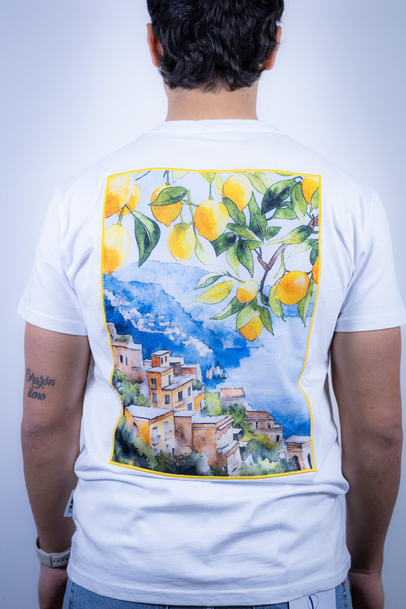 T-SHIRT RICAMO POSITANO BERNA BIANCA