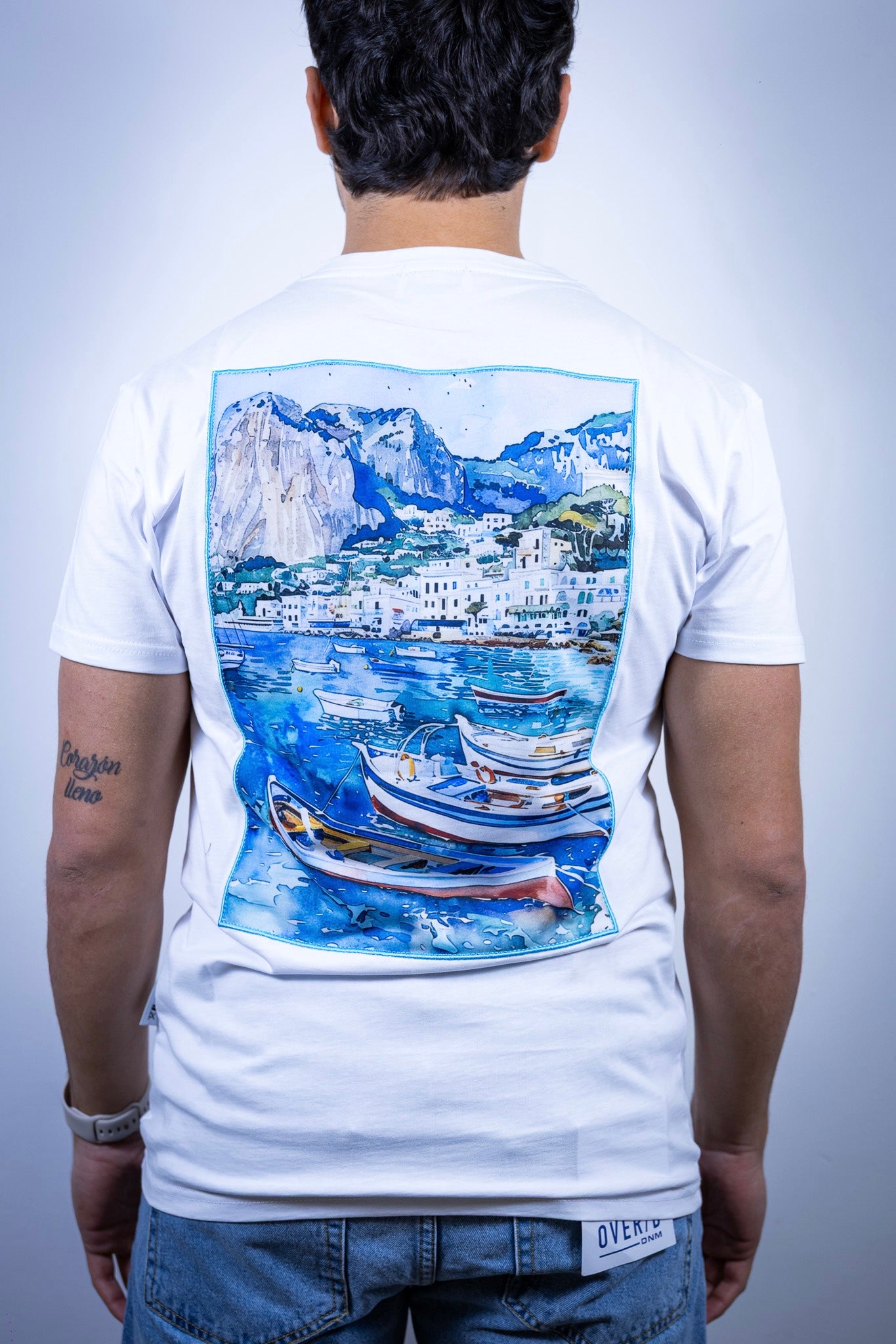 T-SHIRT RICAMO CAPRI BERNA BIANCA