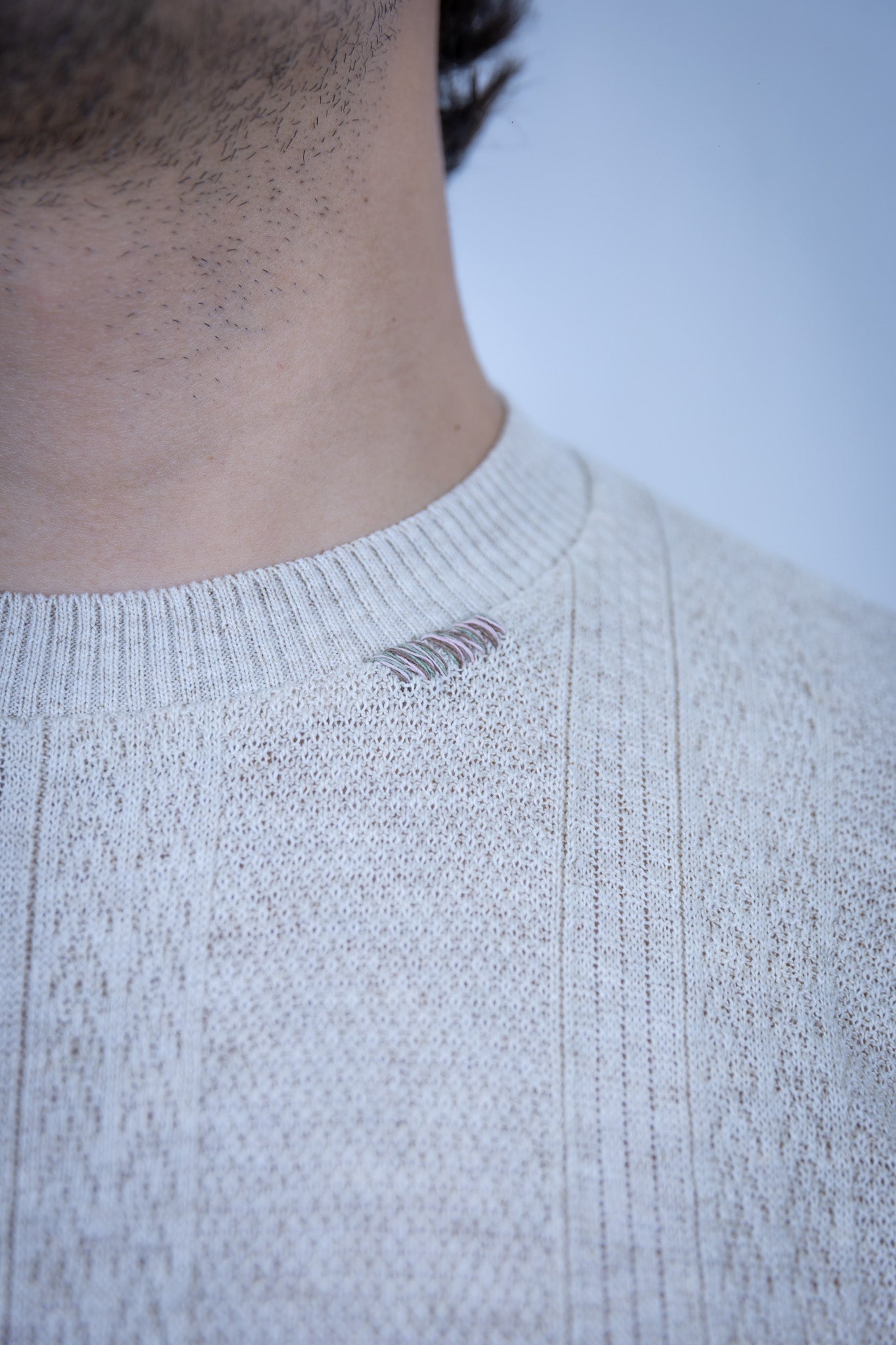 T-SHIRT GIROCOLLO BL11 BEIGE