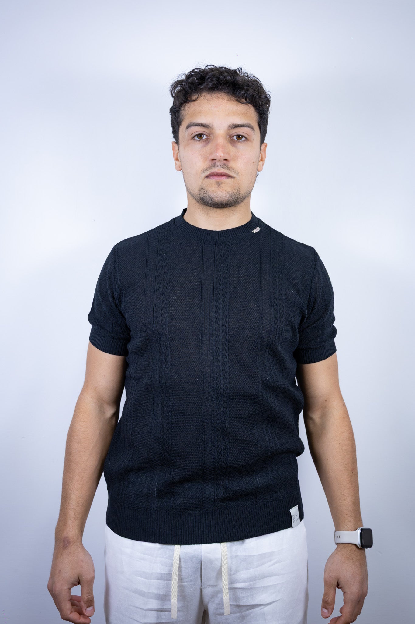 T-SHIRT GIROCOLLO BL11 NERA