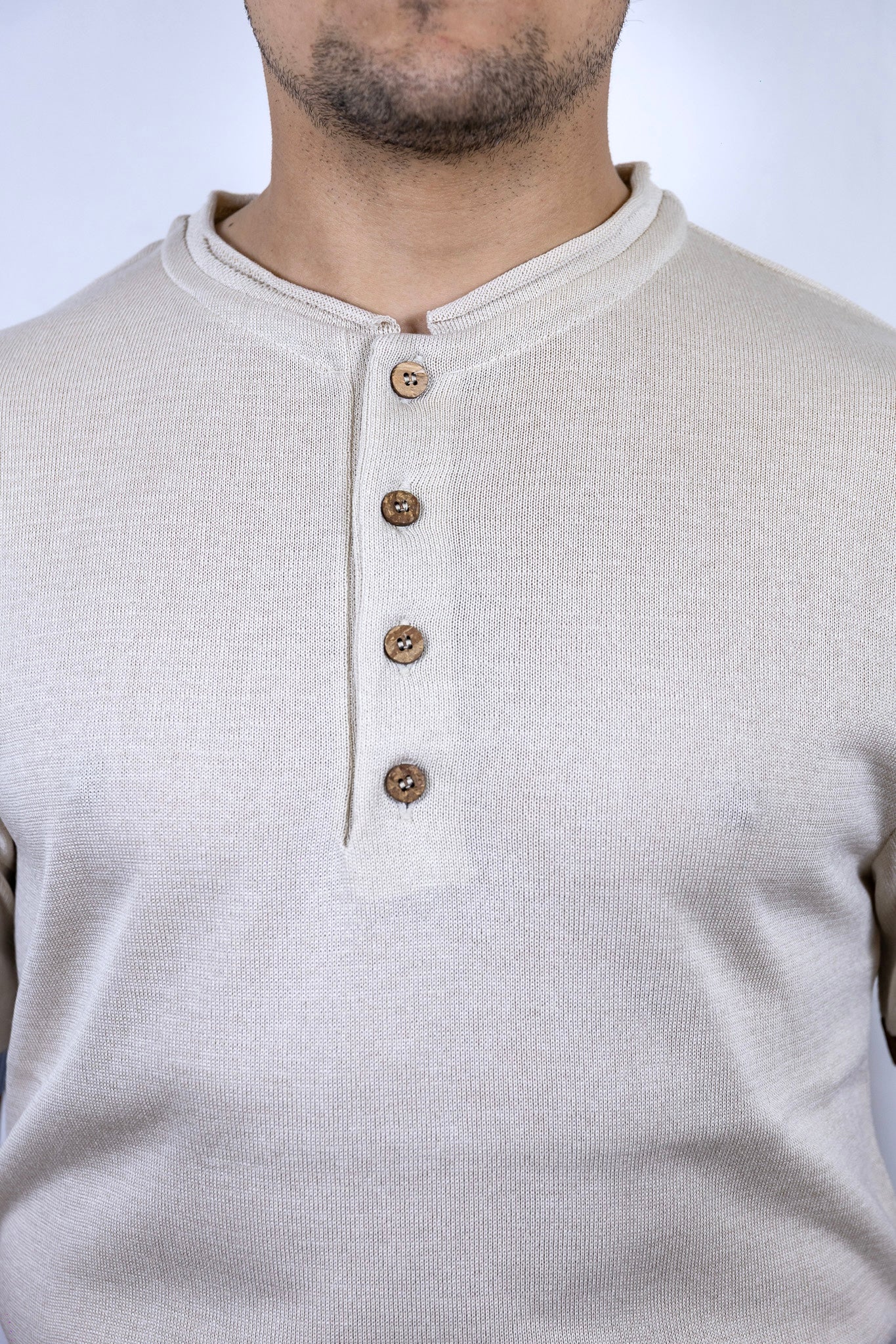 MAGLIA SERAFINO OVER-D BEIGE