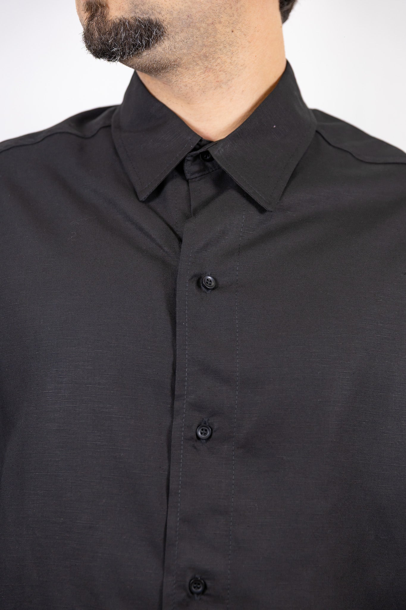 CAMICIA MEZZA MANICA BERNA NERA