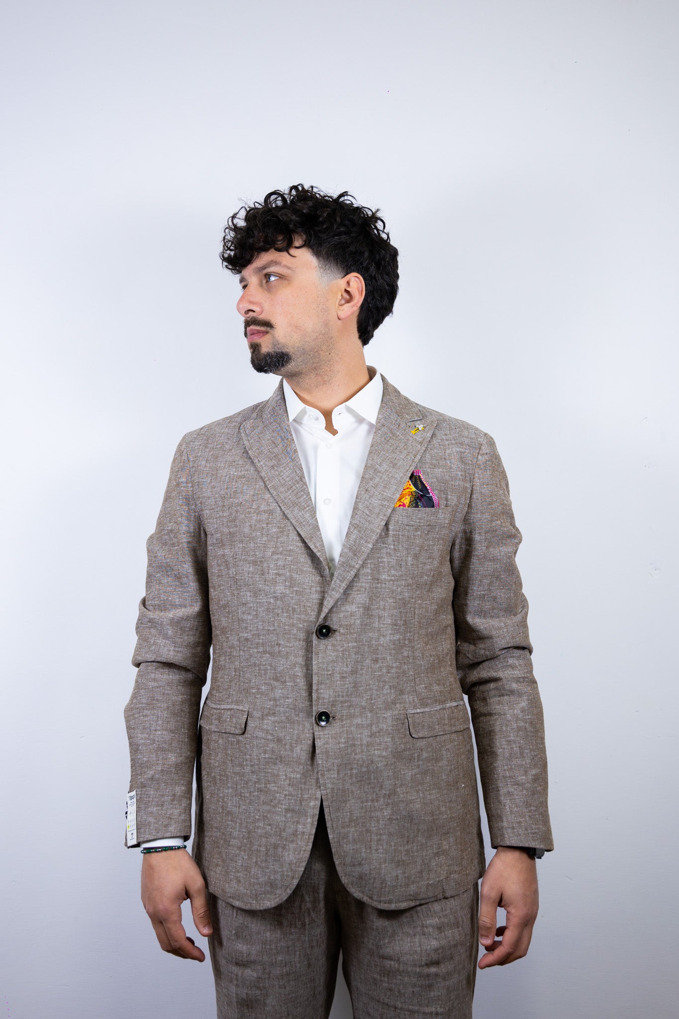 ABITO IN MISTO LINO BERNA CAFFE'