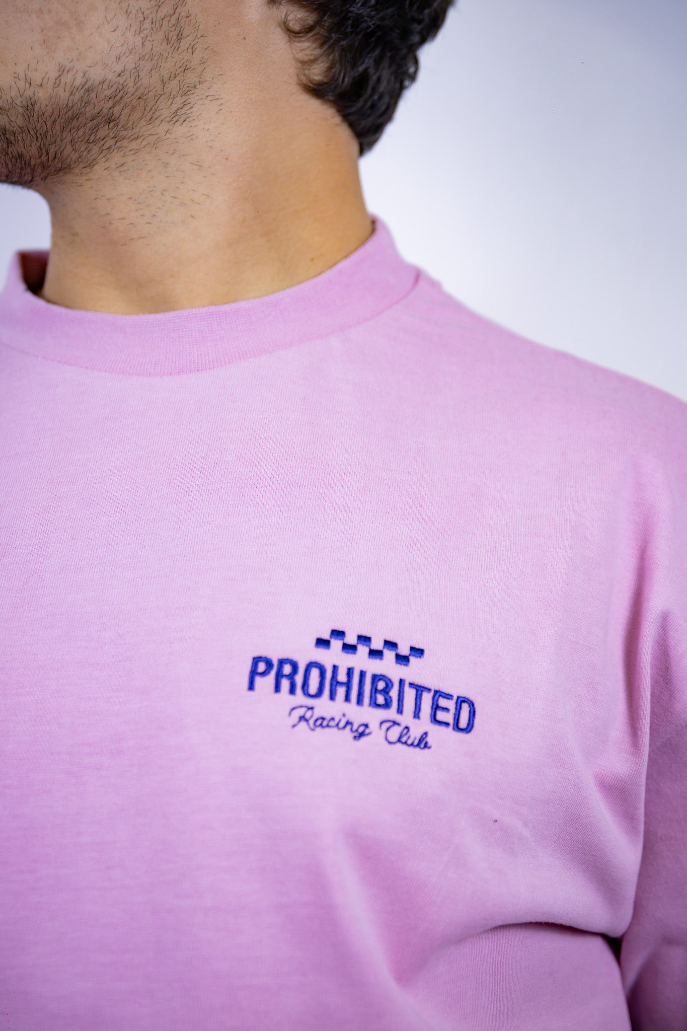 T-SHIRT IN A RUSH PROHIBITED ROSA/BLU