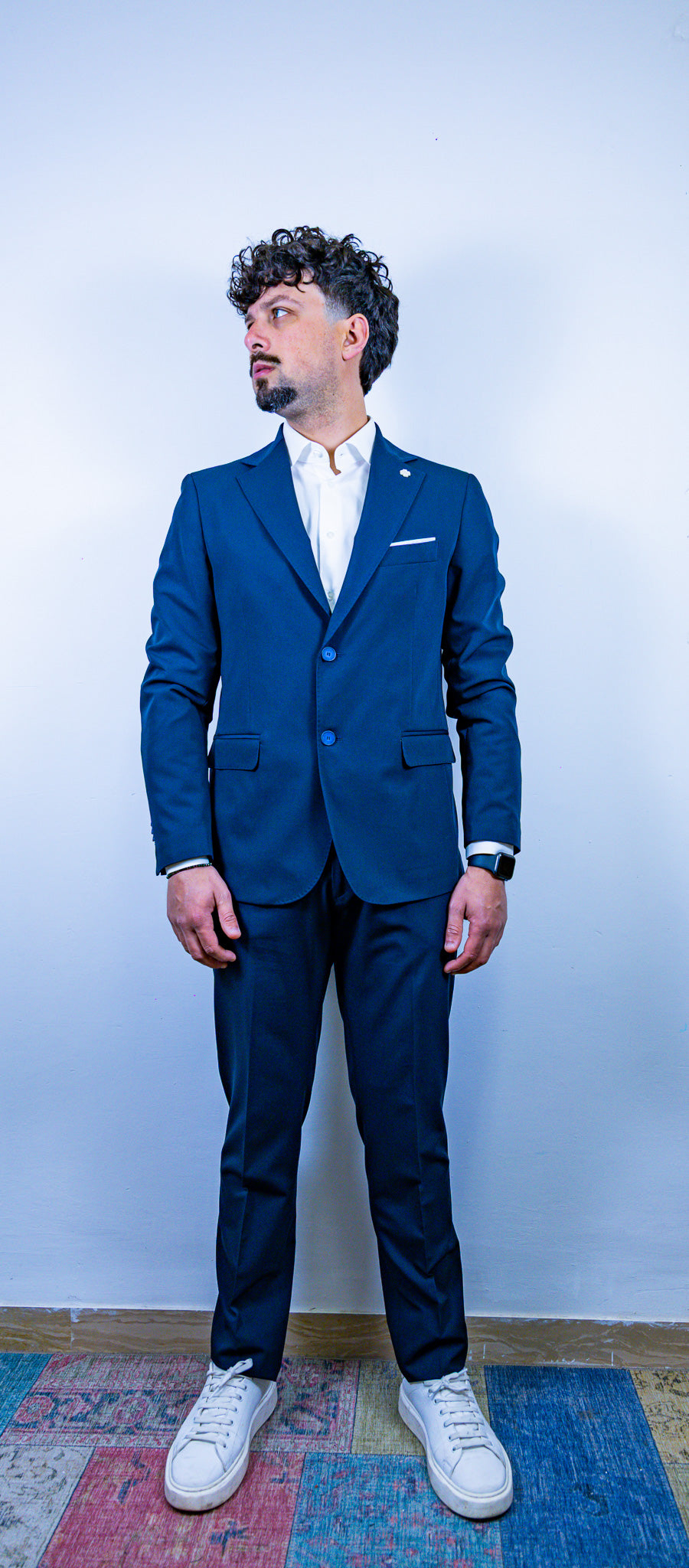 ABITO 2 BOTTONI OVER-D BLU