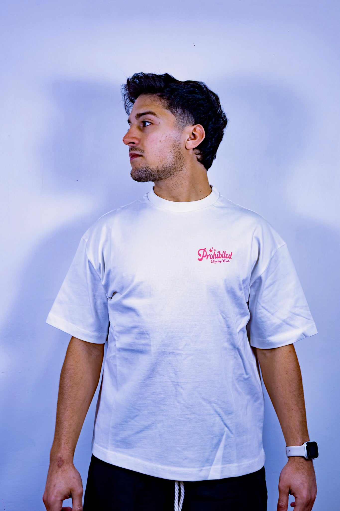 T-SHIRT TUNING CLUB PROHIBITED BIANCA/ROSA