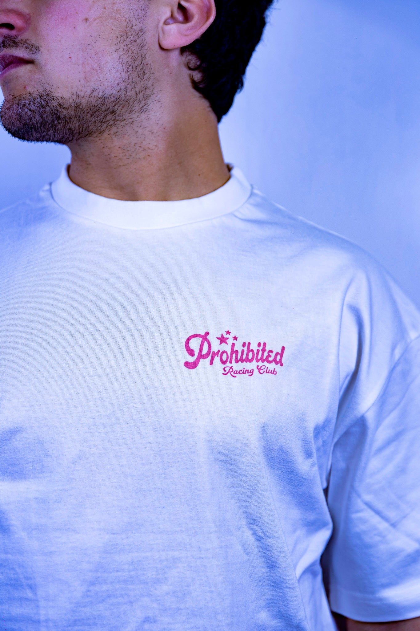 T-SHIRT TUNING CLUB PROHIBITED BIANCA/ROSA