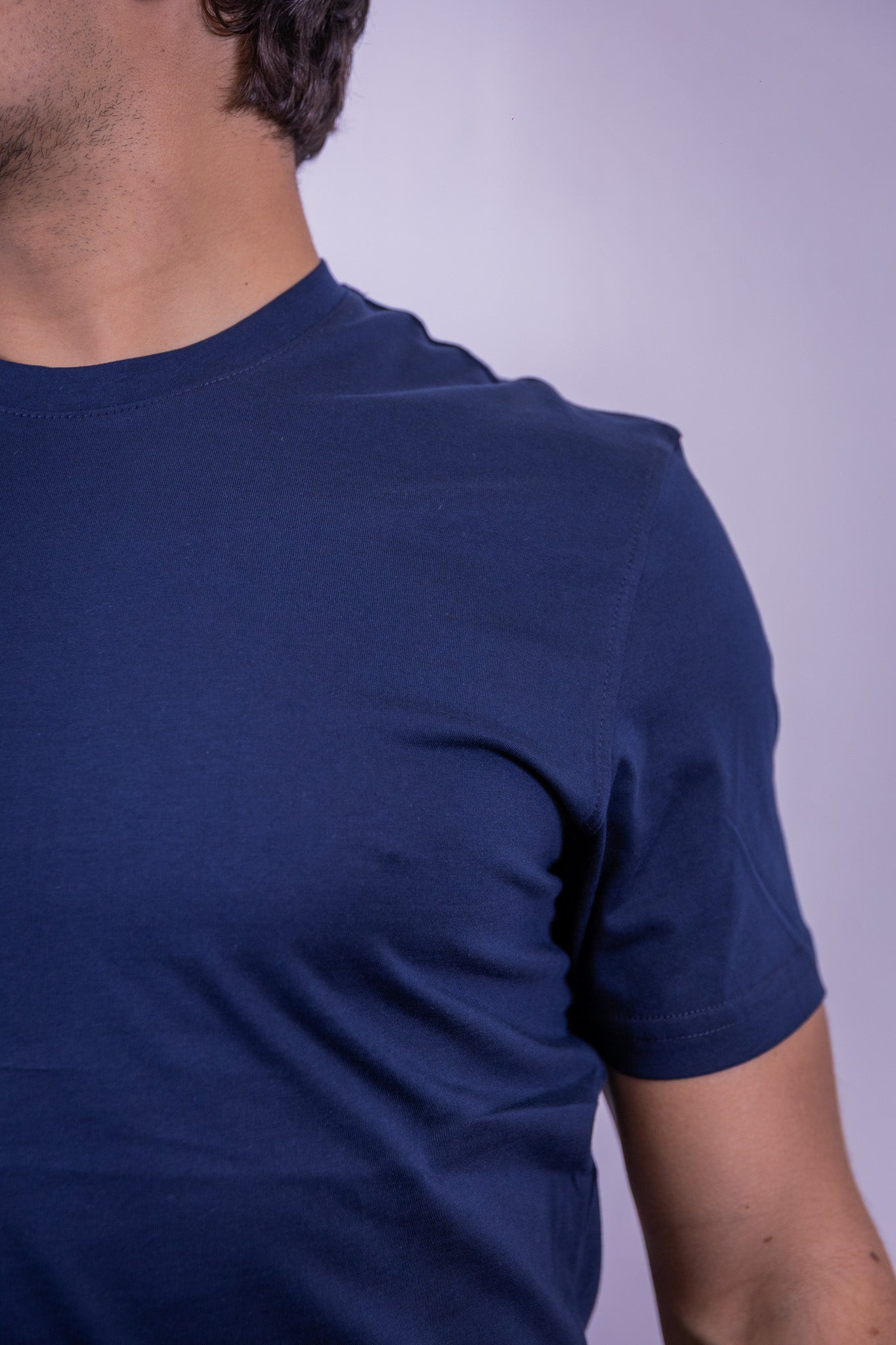 T-SHIRT COTONE SUPIMA BERNA BLU