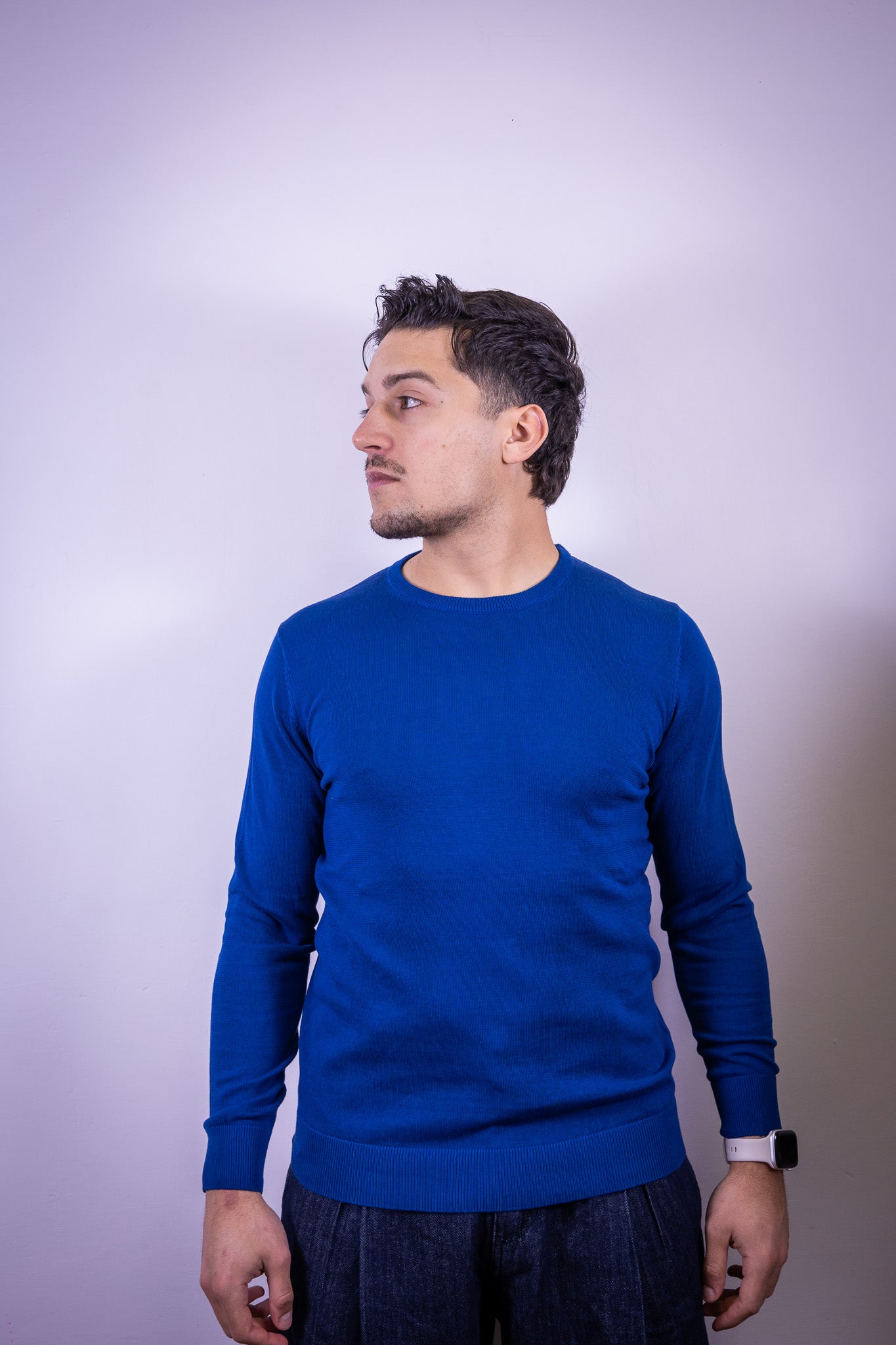 MAGLIONCINO PARICOLLO OVER-D BLU