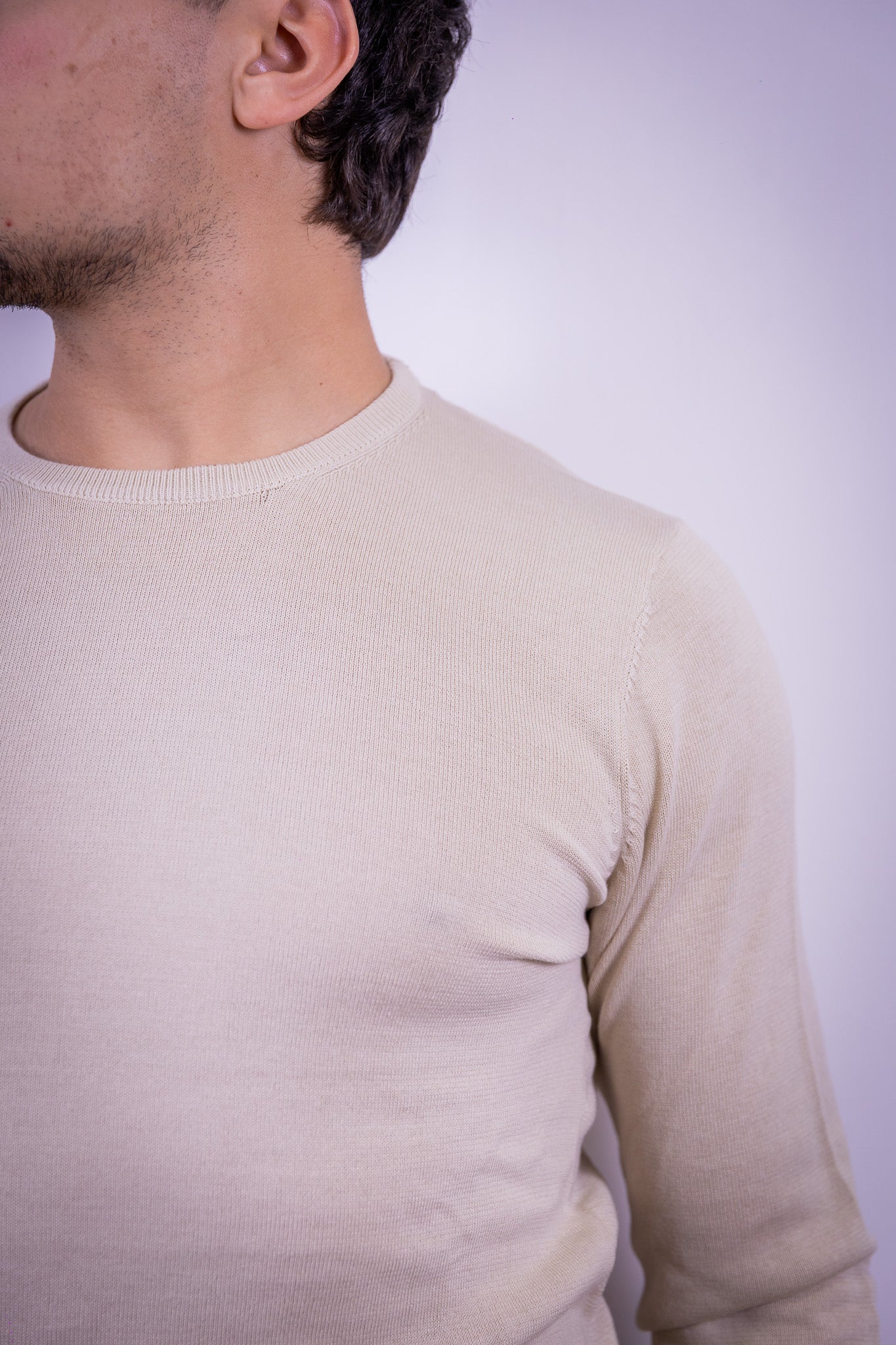 MAGLIONCINO PARICOLLO OVER-D BEIGE