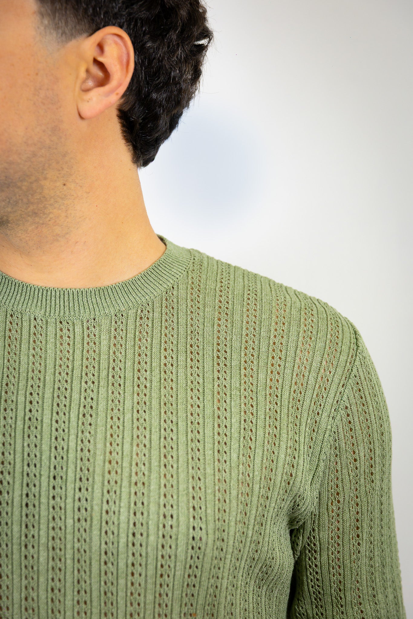 MAGLIA COSTE FIORI BL11 SALVIA