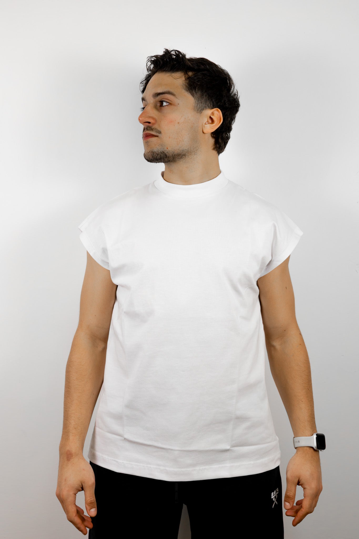 T-SHIRT SMANICATA OVER-D BIANCA