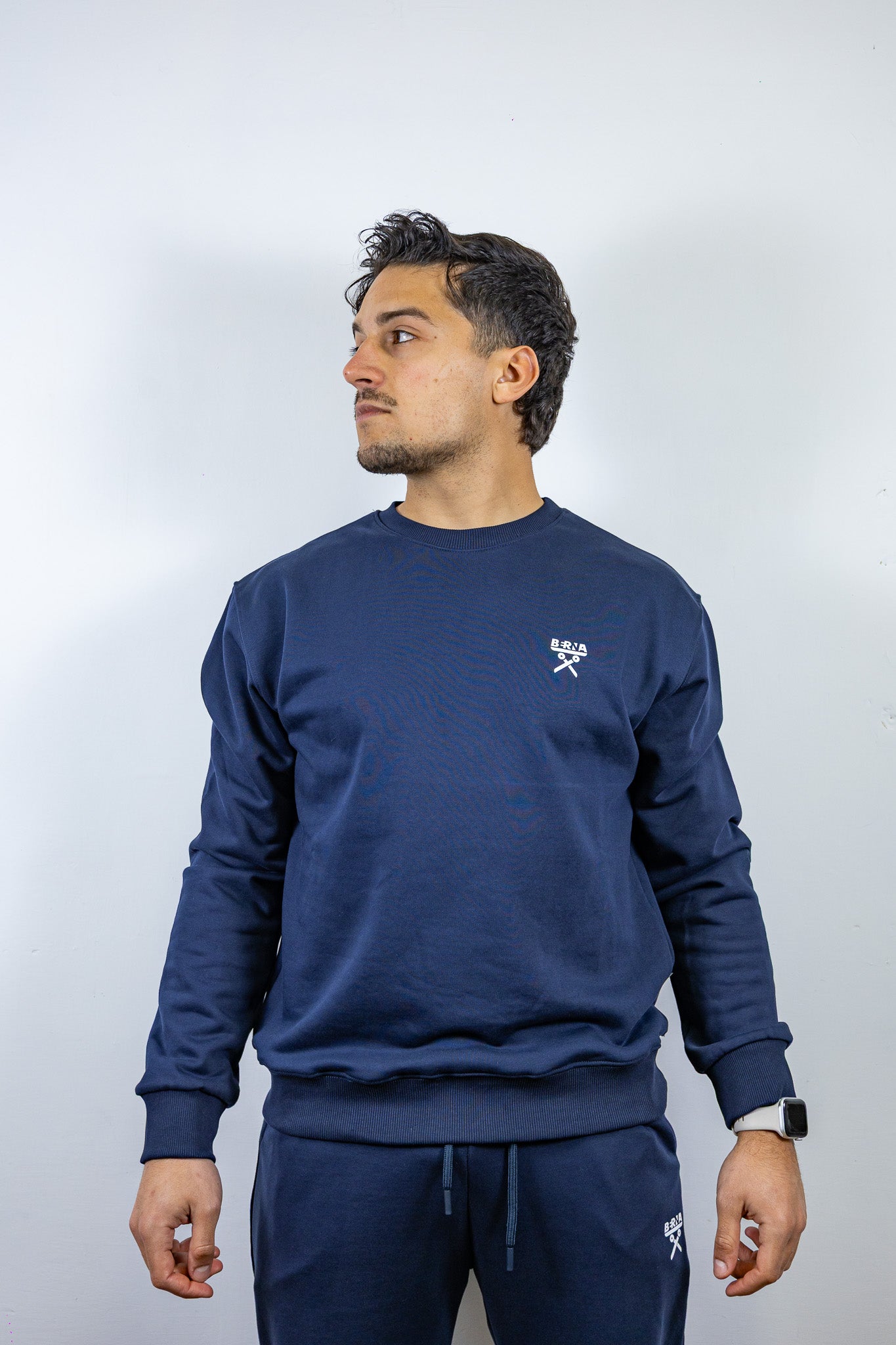 FELPA GIROCOLLO TUTA BERNA BLU