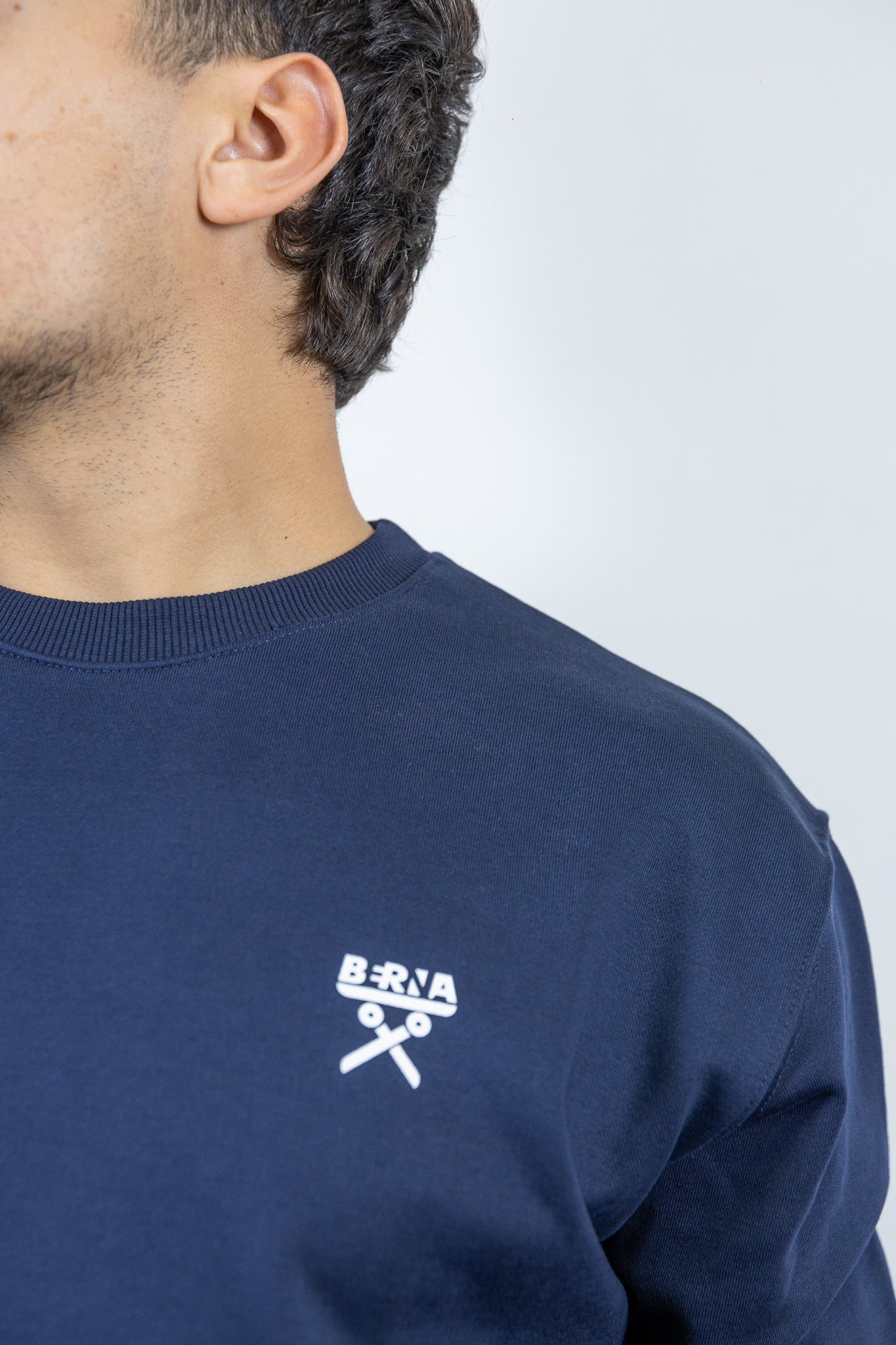 FELPA GIROCOLLO TUTA BERNA BLU