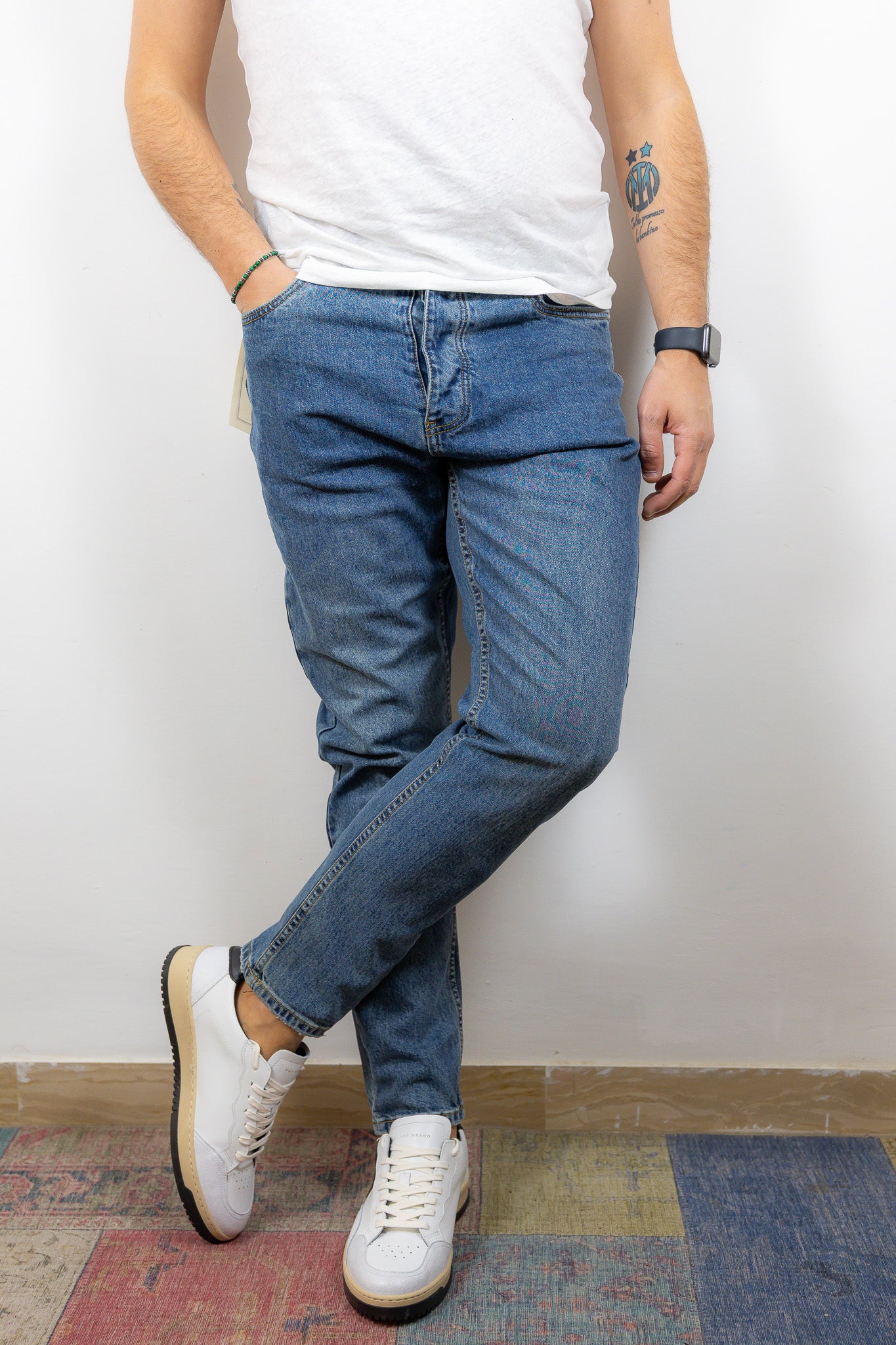 JEANS CROPPED BERNA CELTIC PARK LAVAGGIO SCURO