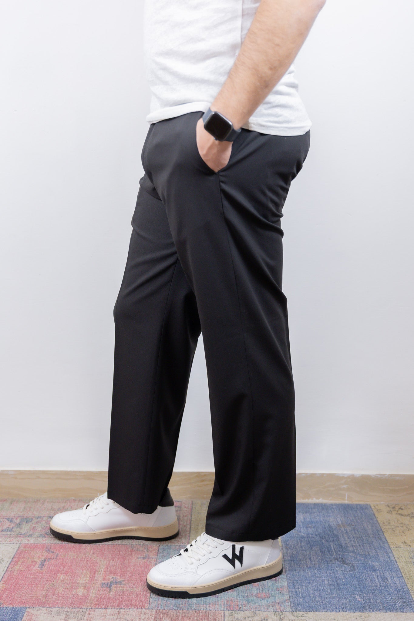 PANTALONE ANTI FIT TAGLIO VIVO OVER-D NERO