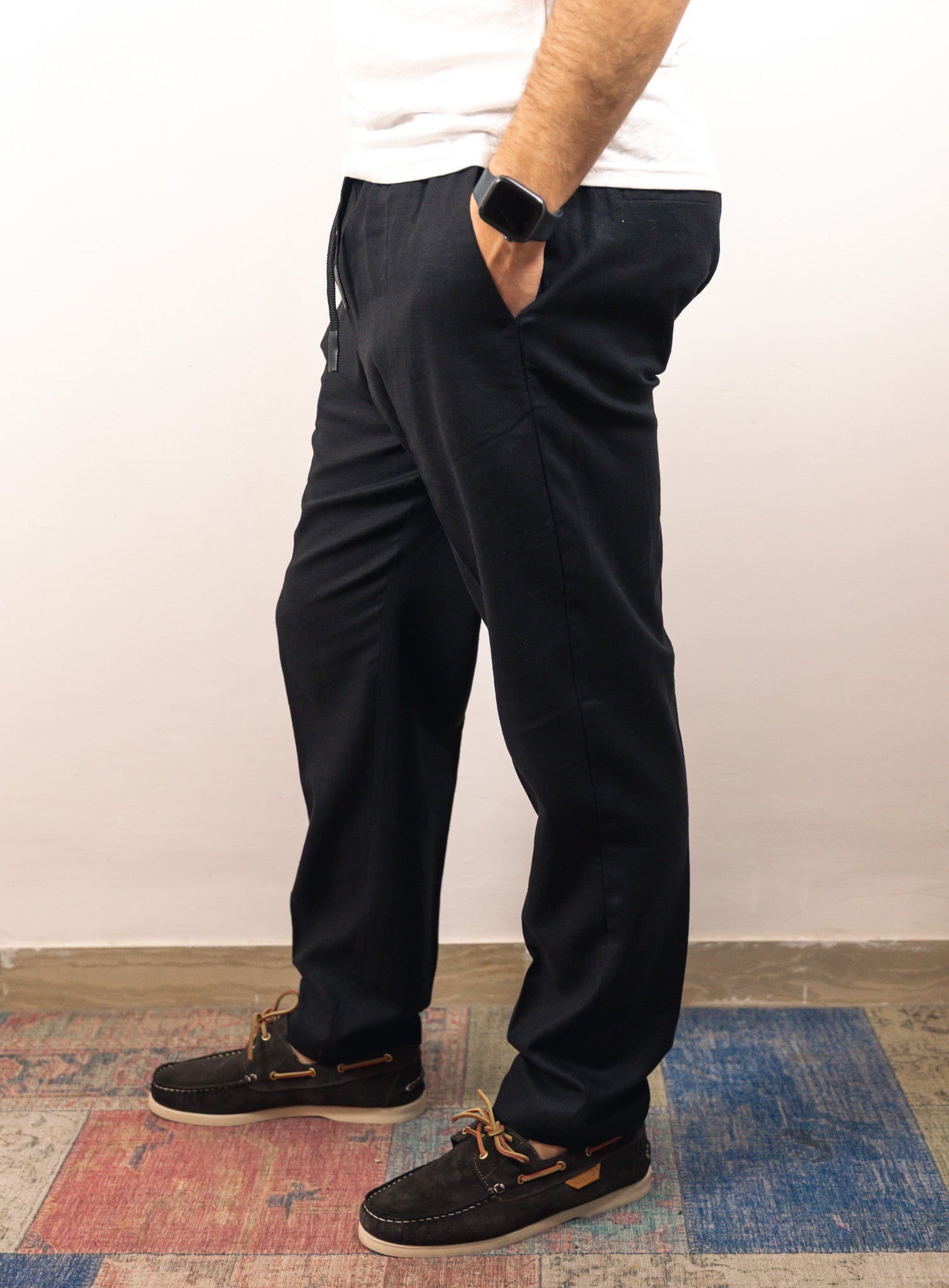 PANTALACCIO MISTO LINO OVER-D