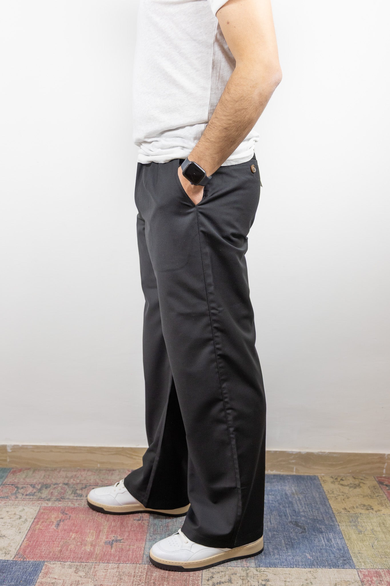 PANTALONE PALAZZO PROHIBITED NERO